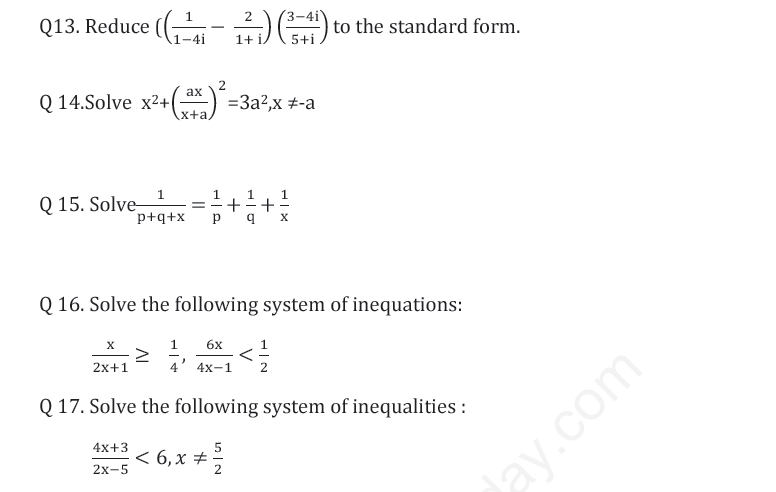 mathematics grade 11 assignment term 1